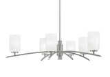 Kurve 6 Light Large Chandelier by Toltec 3746-GP-3001 - 3746-GP-3001