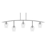 Kurve 5 Light Bar Island Pendant 14.5 Inch Tall by Toltec - 3745-NAB-210