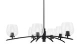 Kurve 6 Light Large Chandelier by Toltec 3746-MB-48 - 3746-MB-48