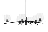 Kurve 6 Light Large Chandelier by Toltec 3746-MB-48 - 3746-MB-48
