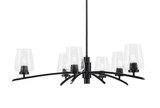 Kurve 6 Light Large Chandelier by Toltec 3746-MB-25 - 3746-MB-25