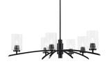 Kurve 6 Light Large Chandelier by Toltec 3746-MB-30 - 3746-MB-30