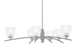 Kurve 6 Light Large Chandelier by Toltec 3746-GP-500 - 3746-GP-500