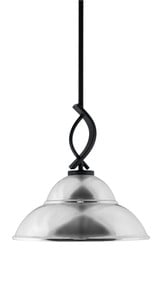 Cavella 1 Light Medium Pendant 13 Inch Tall by Toltec - 3901-MB-428-CH
