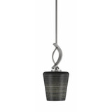 Cavella 1 Light Small Pendant 13.5 Inch Tall by Toltec - 3901-4039