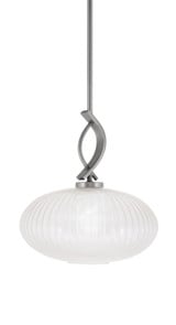 Cavella 1 Light Medium Pendant 13.5 Inch Tall by Toltec - 3901-4658