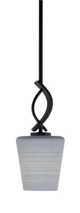 Cavella 1 Light Matrix Glass Small Pendant 13.5 Inch Tall by Toltec - 3901-MB-4032