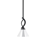 Cavella 1 Light Small Pendant 10.75 Inch Tall by Toltec - 3901-MB-421-CH