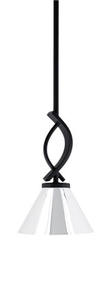 Cavella 1 Light Small Pendant 10.75 Inch Tall by Toltec - 3901-MB-421-CH