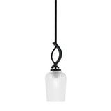 Cavella 1 Light Textured Glass Mini Pendant 14 Inch Tall by Toltec - 3901-MB-4250