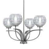 Cavella 4 Light Medium Chandelier by Toltec 3904-51