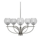 Cavella 5 Light Medium Chandelier by Toltec 3905-GP-5110