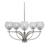Cavella 5 Light Medium Chandelier by Toltec 3905-GP-5110