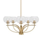 Cavella 5 Light Large Chandelier by Toltec 3905-GP-202 - 3905-GP-202