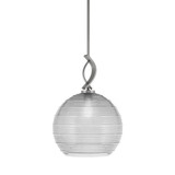 Cavella 1 Light Medium Pendant 17.5 Inch Tall by Toltec - 3901-513