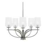 Cavella 5 Light Medium Chandelier by Toltec 3905-GP-4250