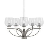 Cavella 5 Light Medium Chandelier by Toltec 3905-GP-4810 - 3905-GP-4810