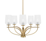Cavella 5 Light Medium Chandelier by Toltec 3905-GP-4250 - 3905-GP-4250
