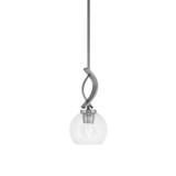 Cavella 1 Light Mini Pendant 12 Inch Tall by Toltec - 3901-41