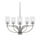 Cavella 5 Light Medium Chandelier by Toltec 3905-GP-300