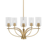 Cavella 5 Light Medium Chandelier by Toltec 3905-GP-300 - 3905-GP-300