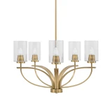 Cavella 5 Light Medium Chandelier by Toltec 3905-GP-300 - 3905-GP-300