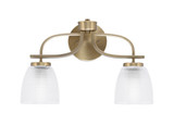 Cavella 2 Light Vanity Light 16.75 Inch Length by Toltec - 3912-500