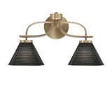 Cavella 2 Light Vanity Light 18.75 Inch Tall by Toltec - 3912-4059