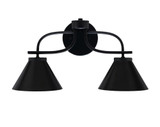 Cavella 2 Light Vanity Light 10.5 Inch Tall by Toltec - 3912-MB-421-MB