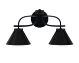 Cavella 2 Light Vanity Light 10.5 Inch Tall by Toltec - 3912-MB-421-MB