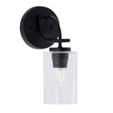 Cavella 1 Light Cylinder Glass Wall Sconce 11.5 Inch Tall by Toltec - 3911-MB-300