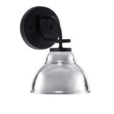 Cavella 1 Light Wall Sconce with Metal Shade 10 Inch Tall by Toltec - 3911-MB-427-CH