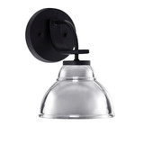 Cavella 1 Light Wall Sconce with Metal Shade 10 Inch Tall by Toltec - 3911-MB-427-CH