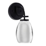Cavella 1 Light Wall Sconce with Metal Shade 11.25 Inch Tall by Toltec - 3911-MB-426-CH