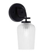 Cavella 1 Light Wall Sconce 12.5 Inch Tall by Toltec - 3911-MB-4250