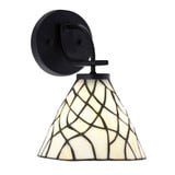 Cavella 1 Light Art Glass Wall Sconce 10.25 Inch Tall by Toltec - 3911-MB-9115