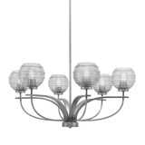 Cavella 6 Light Large Chandelier by Toltec 3906-51