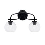 Cavella 2 Light Steel Vanity Light 17.5 Inch Length by Toltec - 3912-MB-4100
