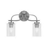Cavella 2 Light Contemporary Vanity Light 15.75 Inch Tall by Toltec - 3912-310