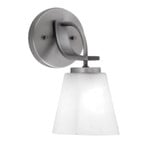 Cavella 1 Light Steel Wall Sconce 10.5 Inch Tall by Toltec - 3911-GP-460