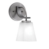 Cavella 1 Light Steel Wall Sconce 10.5 Inch Tall by Toltec - 3911-GP-460