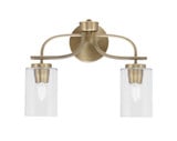 Cavella 2 Light Contemporary Vanity Light 15.75 Inch Tall by Toltec - 3912-310