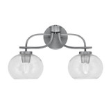 Cavella 2 Light Contemporary Vanity Light 19 Inch Length by Toltec - 3912-20