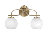 Cavella 2 Light Vanity Light 17.5 Inch Length by Toltec - 3912-41