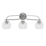 Cavella 3 Light Vanity Light 27.5 Inch Length by Toltec - 3913-4100