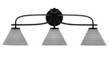 Cavella 3 Light Vanity Light 28.75 Inch Length by Toltec - 3913-MB-4052