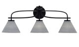 Cavella 3 Light Vanity Light 28.75 Inch Length by Toltec - 3913-MB-4052
