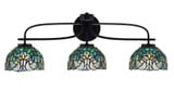 Cavella 3 Light Vanity Light 28 Inch Length by Toltec - 3913-MB-9925