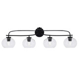 Cavella 4 Light Vanity Light 39 Inch Length by Toltec - 3914-MB-202