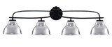 Cavella 4 Light Vanity Light 39.25 Inch Length by Toltec - 3914-MB-427-CH